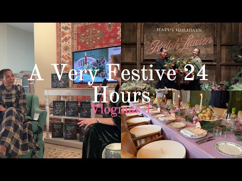 A Very Festive 24 Hours - including a Ralph Lauren Christmas wreath!
