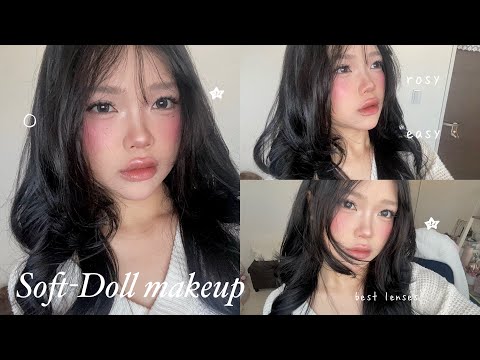 SOFT-DOLL MAKEUP🎀 /re-creating/begginer friendly
