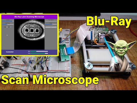 DIY Laser Scanning Microscope from Blu-ray Player #2: Shooting Images