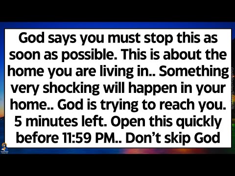 🧾God says you must stop this as soon as possible. This is about the home you are living in..