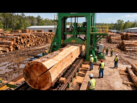 Inside Mega Wood Factories – The Complete Journey of Logs into Perfect Wooden Planks (Full Process)