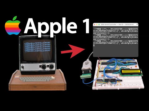 Running Apple 1 software on a breadboard computer (Wozmon)