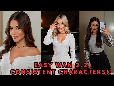 Easily Generate Perfect CONSISTENT AI CHARACTERS with WAN 2.2 LoRAs (LoRA Training Tutorial)