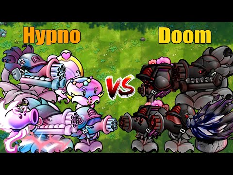 PVZ 1 Fusion 3.1 Challenge!! Team Hypno VS Team Doom VS 300 Zombie Random - Who Will Win?