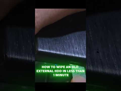 How to wipe an old external disk drive in less than a minute #tinkering #diskpart #wipedata