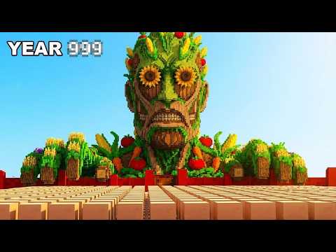 TITAN Garden VS Villagers For 1000 Years