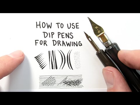 How to Use Dip Pens for Drawing, Part 1: Nibs and Nib Holders