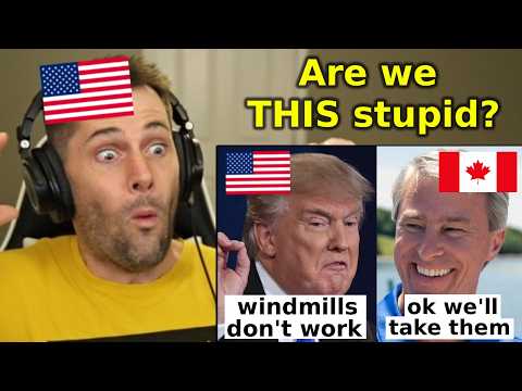 American Reacts to Canada Capitalizing on USA's "Wind Power Stupidity"