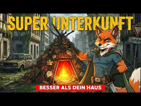 Dieser Super Unterschlupf hält dich im Notstand sofort unentdeckt & warm