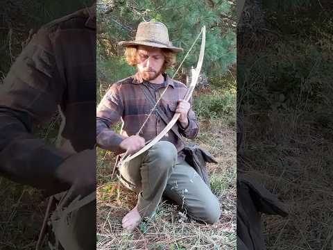 Primitive Ironwood Bow Build | Tomahawk & Knife Only #bushcraft  #outdoorskills #survival #archery