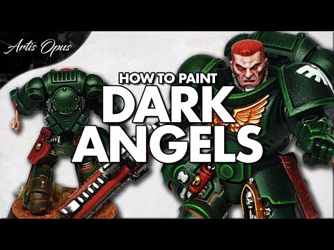 How to paint DARK ANGELS - Space Marine Painting Tutorial
