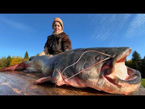 Roasted a Two-Meter Monster in an Underground Tandoor 🐟