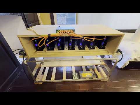 HOW I BUILT ICERIVER BOX WITH 7 X KS0-PRO. NEW HEATSINKS 6.5X6.5 AND THERMAL PASTE 2 MORE ON 340GH