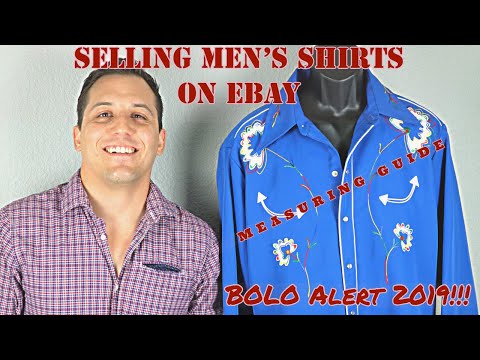 Selling Guide for Men's Shirts on EBAY 2021 and BOLO Alert