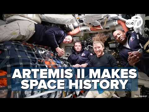 ARTEMIS II MAKES HISTORY: CREW BREAKS RECORD CIRCLING THE MOON