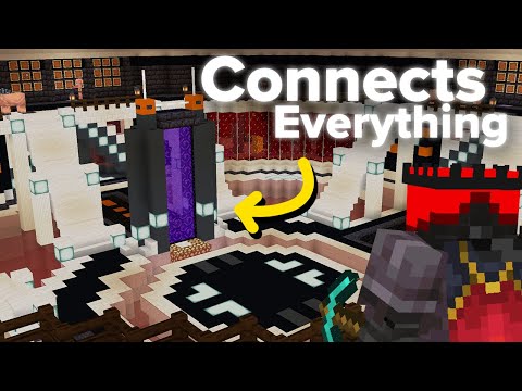 I Built a Perfect Nether Hub in Survival Minecraft!