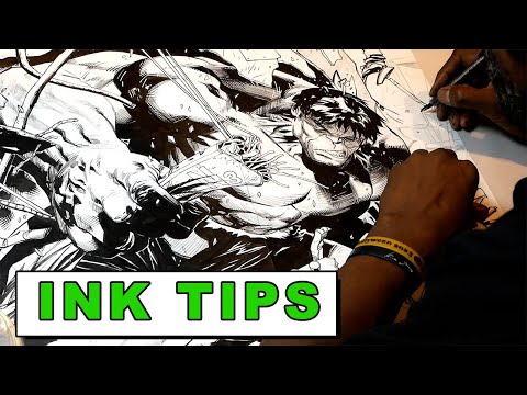 Learn How to Ink Comics - The Ink-credible Hulk