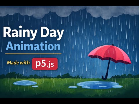 Rain Drop Project (P5js.)