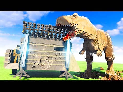 Building a MOBILE Base Against DINOSAURS - Teardown Mods Gameplay