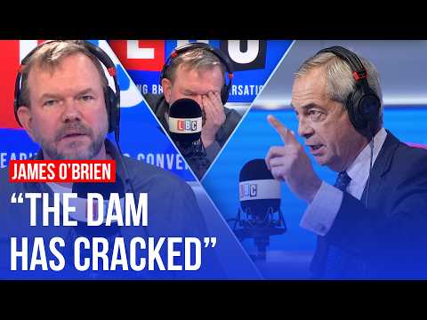 James O'Brien reacts to Nigel Farage's LBC phone-in