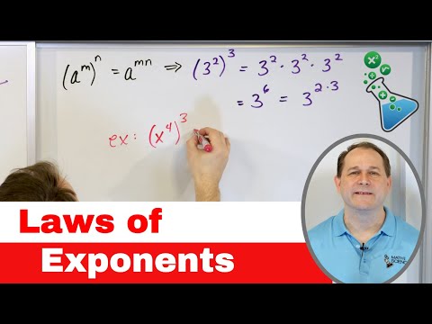 13 - Exponent Rules of Algebra (Laws of Exponents, How to Multiply & Add Exponents)