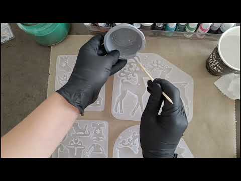 Заливки из эпоксидной смолы 🦌рабочий процесс #эпоксиднаясмола