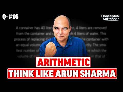 Trick to SOLVE CAT Mixtures & Alligation Question Like a 99.9+%iler by Arun Sharma