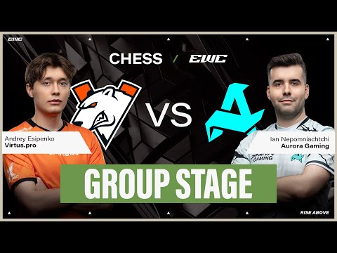 Andrey Esipenko vs Ian Nepomniachtchi | Chess at EWC 25 - Day 1 - Group Stage