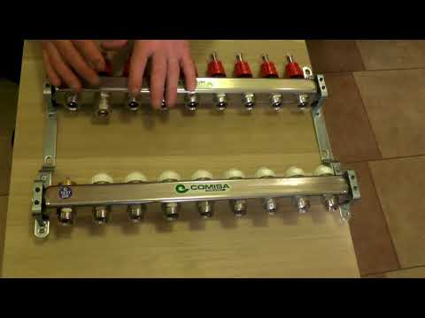 Collector for warm floors and heating systems