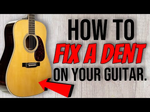 How To Fix a Dent In Your Guitar’s Soundboard (Martin D35)