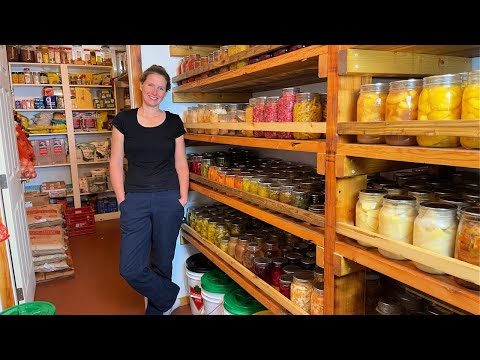 One YEAR’S Worth of Food | HUGE Pantry/Root Cellar Tour | 1000 Jars