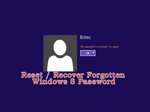 Recover from Forgotten Windows 8 Password