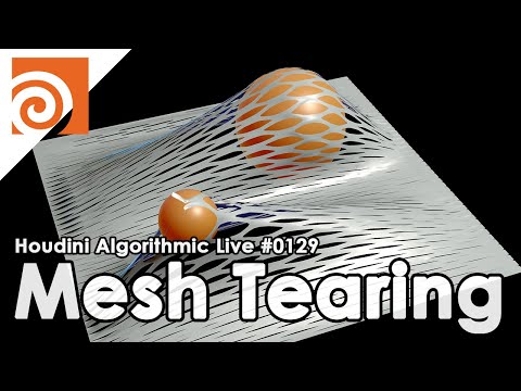 Houdini Algorithmic Live #129 - Mesh Tearing