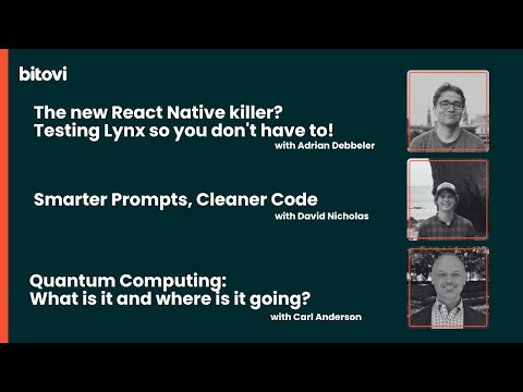 July 2025 ChicagoJS: Testing Lynx & Quantum Computing & Smarter Prompts, Cleaner Code