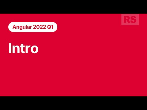 Angular 2022Q1  Intro