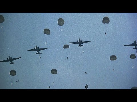 British Paratrooper defending a bridge from German attack (Laltu edited version)