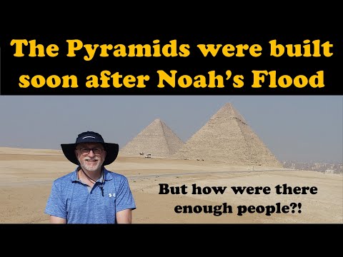 How were the pyramids built so soon after Noah's Flood?