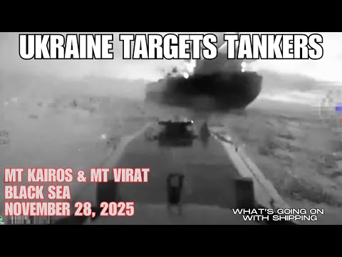 Ukraine Targets Two Russian Shadow "Parallel" Fleet Tankers in the Black Sea