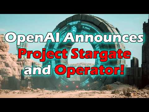 OpenAI Announces STARGATE and OPERATOR! Welcome to the United States of Acceleration!