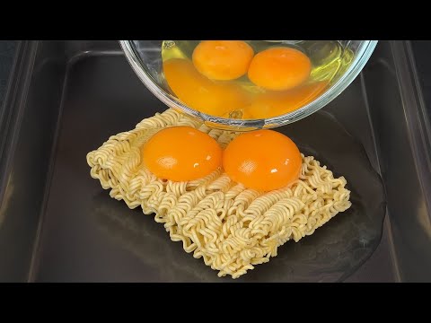 Instantnudeln mit Eiern ist besser als Pizza! Ich mache das für jede Party!