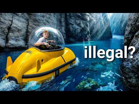 I Built a Homemade Submarine to Explore an Underwater Canyon