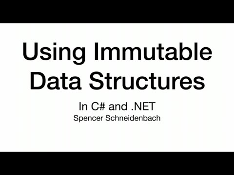 Using Immutable Data Structures - Spencer Schneidenbach - NDC Oslo 2021