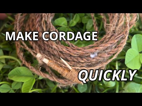 Survival Guide: Make YARDS of natural cordage in MINUTES