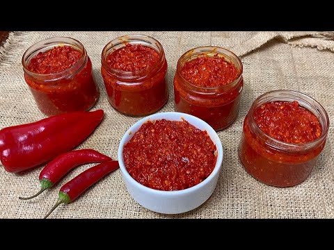 هريسة الشطة جبتلكم السر بتاعت الشركات اللي بتتباع في السوبر ماركت 🌶 يالاة الحقوا موسم الفلفل 🌶