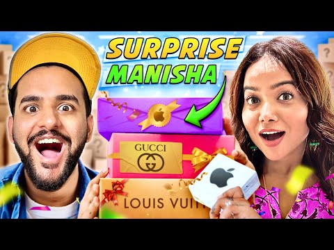 I Surprised MANISHA RANI with 10 GIFTS 🎁