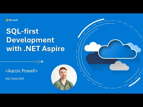 SQL-first development with .NET Aspire