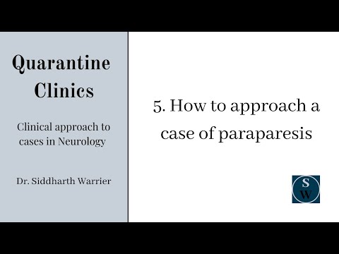 Approach to Paraparesis | Clinic 5 | Neurology | Quarantine Clinics