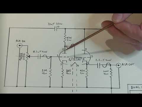 Tube Lab #20b  How to Read a Tube Preamp Schematic for Beginners