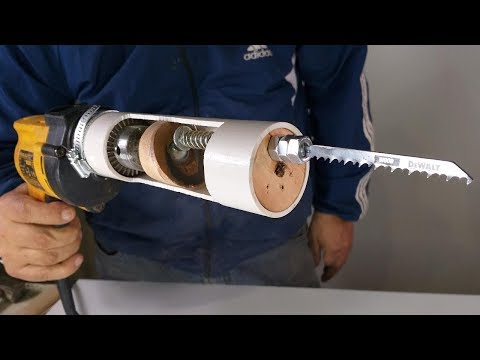 TRUCO PARA TU TALADRO FÁCIL - SIERRA CALADORA MANUAL IDEA BRILLANTE