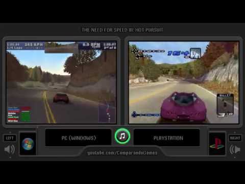 Need for Speed III: Hot Pursuit (PC vs Playstation) Side by Side Comparison